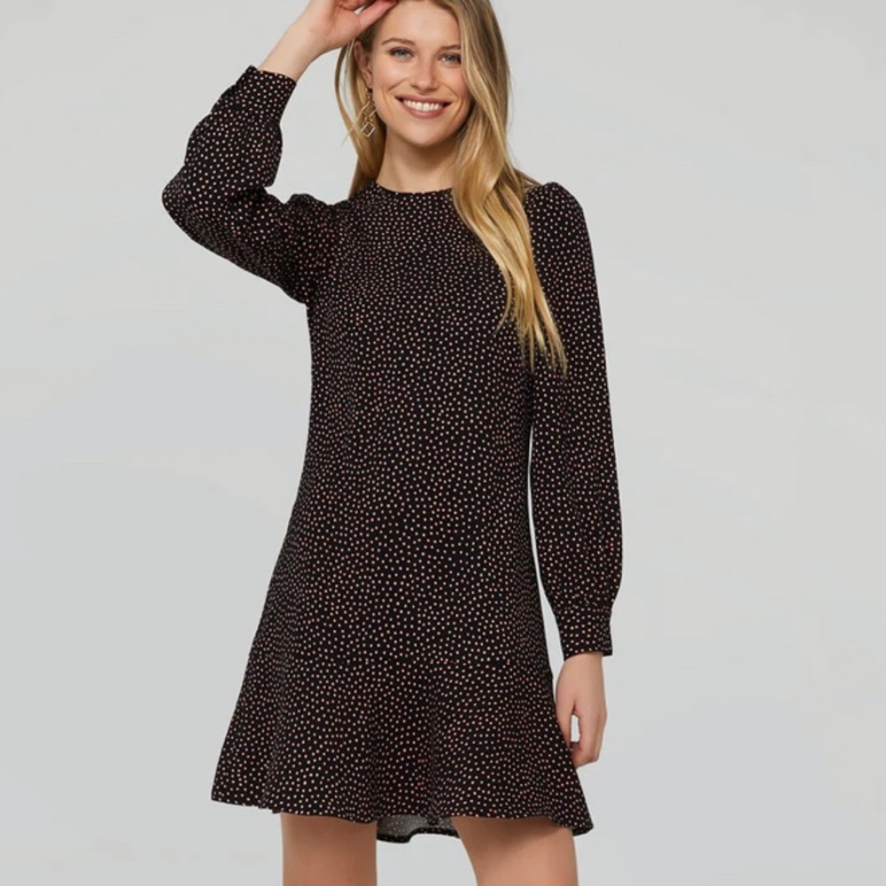 Printed Ruffle Hem Mini Dress